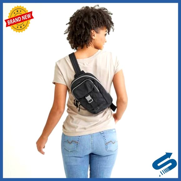 Performance Twill Sling Backpack Convertible Belt Bag Utility Daypack main image 5